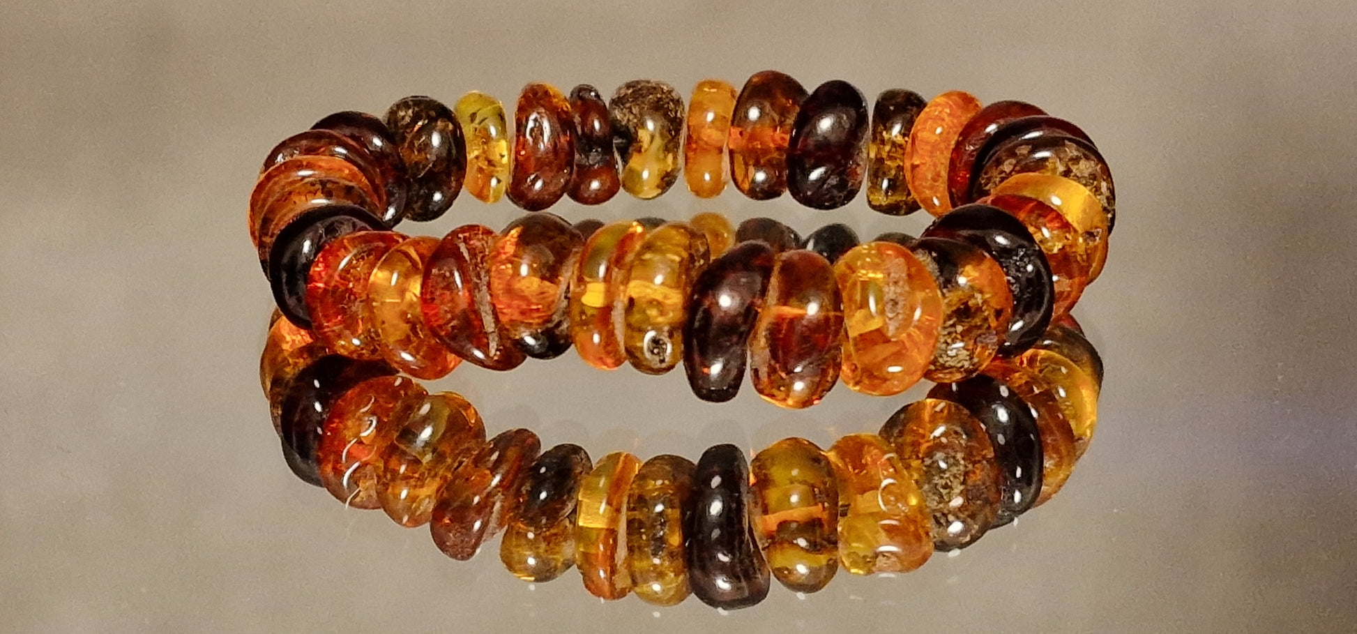 Multicolor Baroque Amber Bracelet