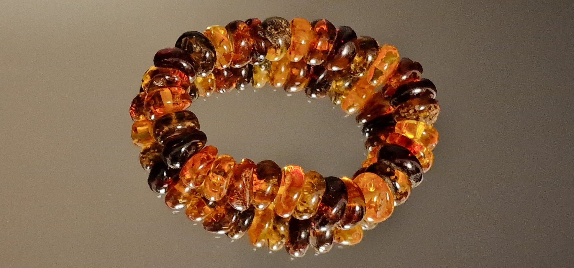 Multicolor Baroque Amber Bracelet