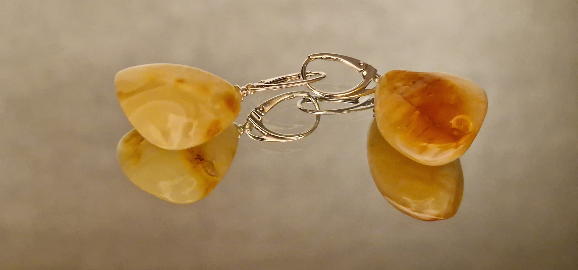 Honey Bell Amber Earrings