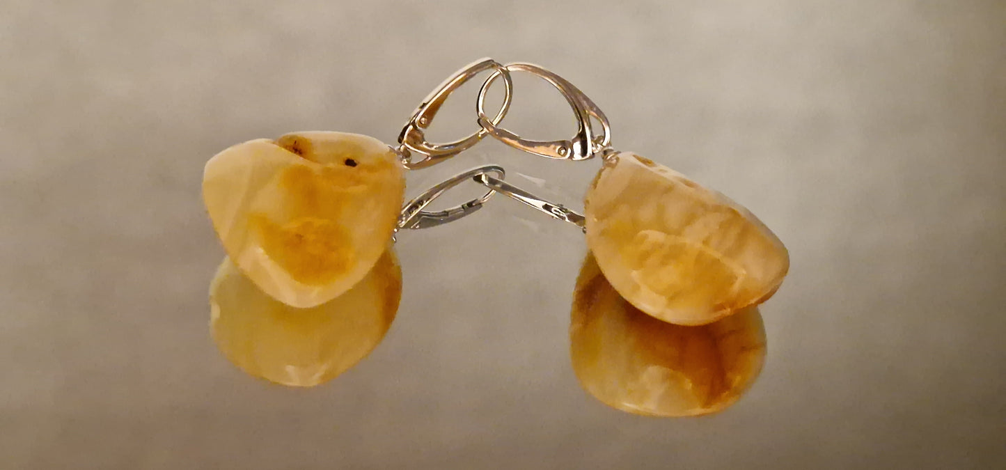 Honey Bell Amber Earrings