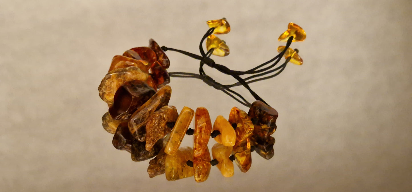 Multicolor Stone Amber Bracelet