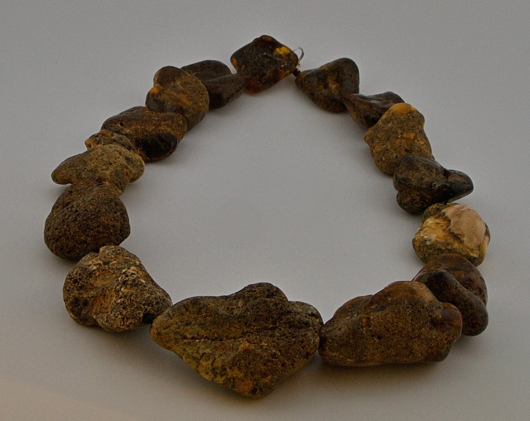 Gladiator  Collection Raw Rack Amber Necklace